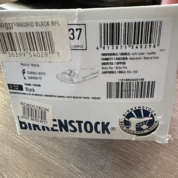 Birkenstock Black Leather Sandals - Picture 2 of 2